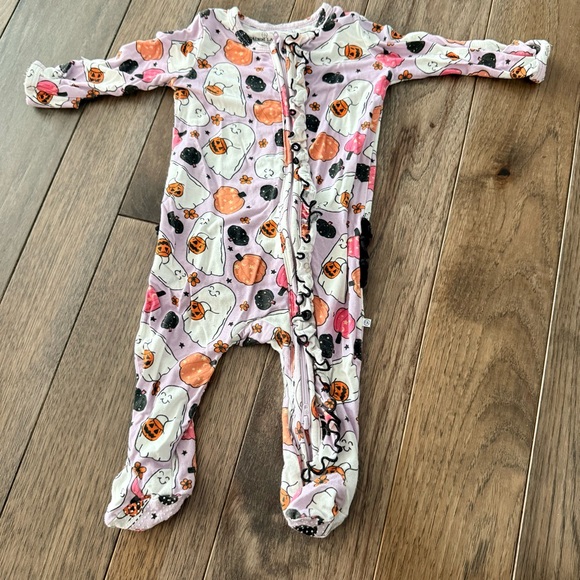 Caden Lane Other - Caden Lane Girly Ghouls Ruffle Footie